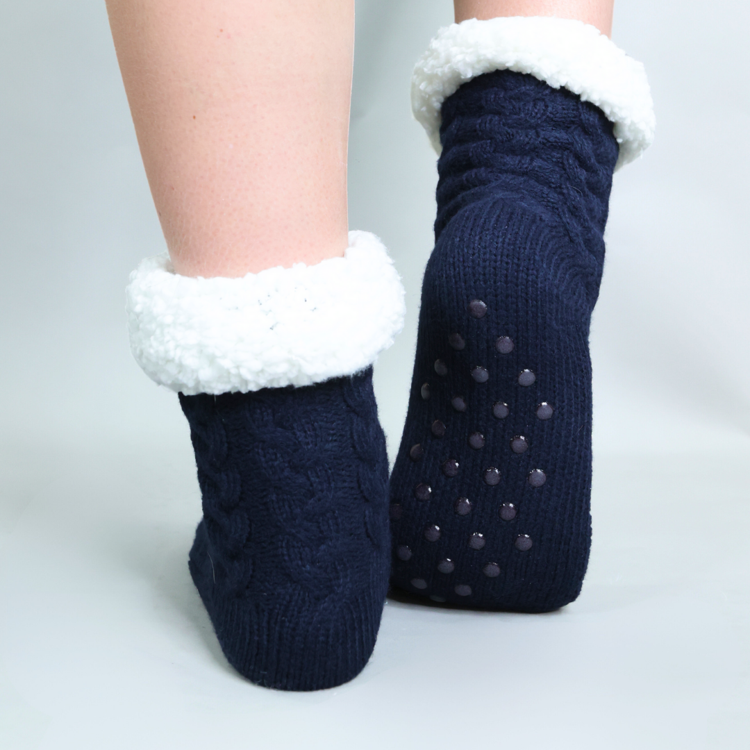 Chaussettes Extra-Chaudes Bleues